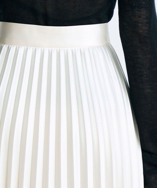 TOMORROWLAND / トゥモローランド ロング・マキシ丈スカート | エンボスサテン プリーツスカート | 詳細6