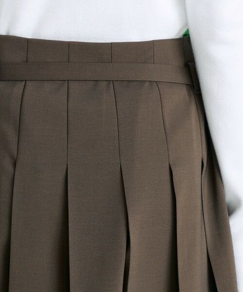 TOMORROWLAND / トゥモローランド ミニ・ひざ丈スカート | ウールライク ラッププリーツスカート | 詳細6