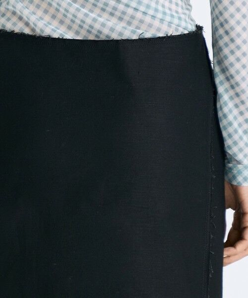 TOMORROWLAND / トゥモローランド ミニ・ひざ丈スカート | バックサテン レイヤード スカート | 詳細6