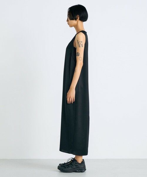 TOMORROWLAND / トゥモローランド ロング・マキシ丈ワンピース | ワッシャーサテン ノースリーブワンピース | 詳細2