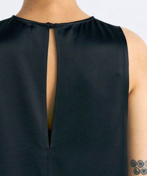 TOMORROWLAND / トゥモローランド ロング・マキシ丈ワンピース | ワッシャーサテン ノースリーブワンピース | 詳細5