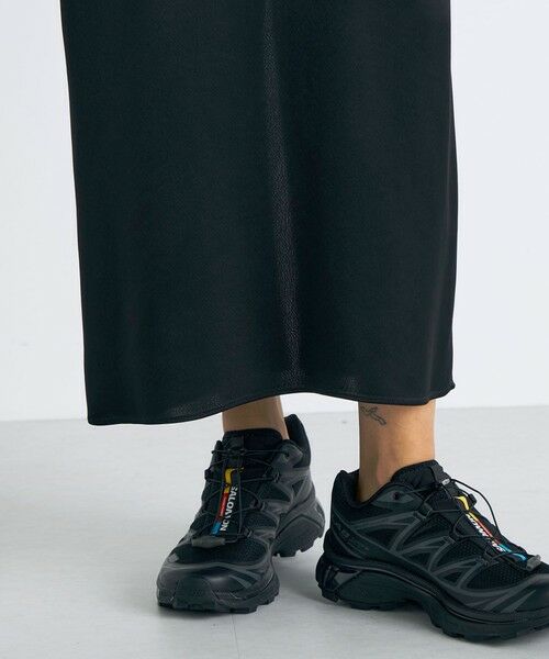 TOMORROWLAND / トゥモローランド ロング・マキシ丈ワンピース | ワッシャーサテン ノースリーブワンピース | 詳細7