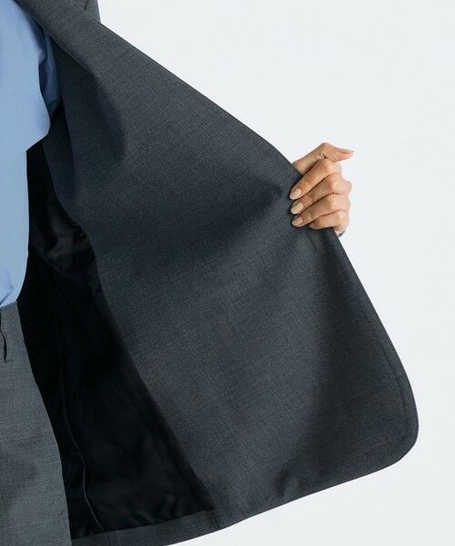 TOMORROWLAND / トゥモローランド ノーカラージャケット | Super140's トロピカルウール ノーカラージャケット | 詳細5