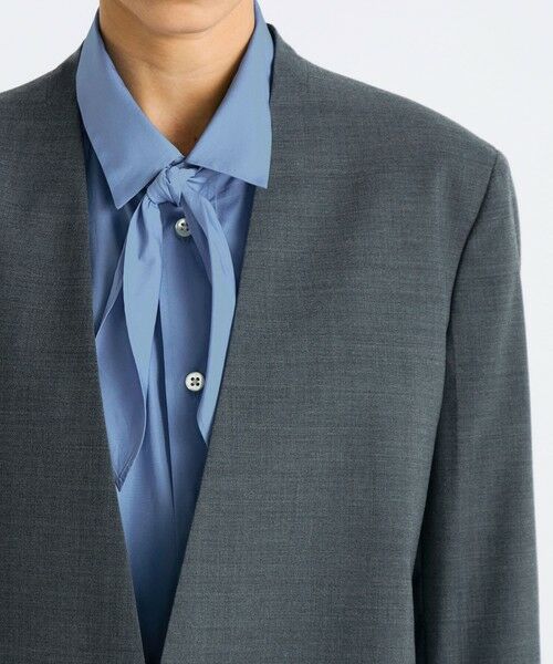 TOMORROWLAND / トゥモローランド ノーカラージャケット | Super140's トロピカルウール ノーカラージャケット | 詳細6