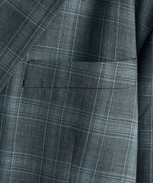 TOMORROWLAND / トゥモローランド テーラードジャケット | Super140's ウールトロピカル チェックオーバーサイズドジャケット | 詳細9