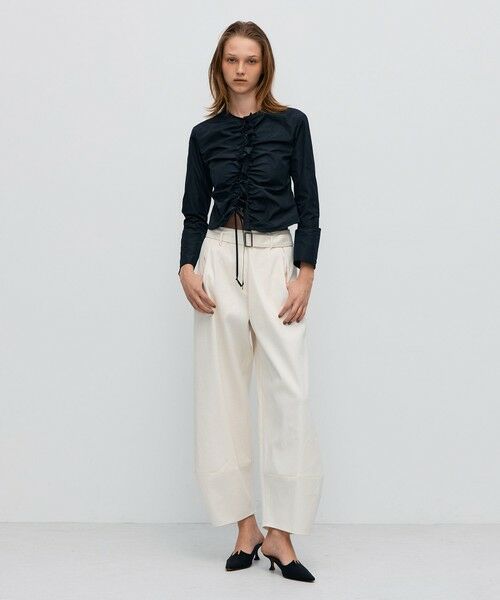 TOMORROWLAND / トゥモローランド シャツ・ブラウス | ポリエステルタフタ ギャザードブラウス | 詳細1