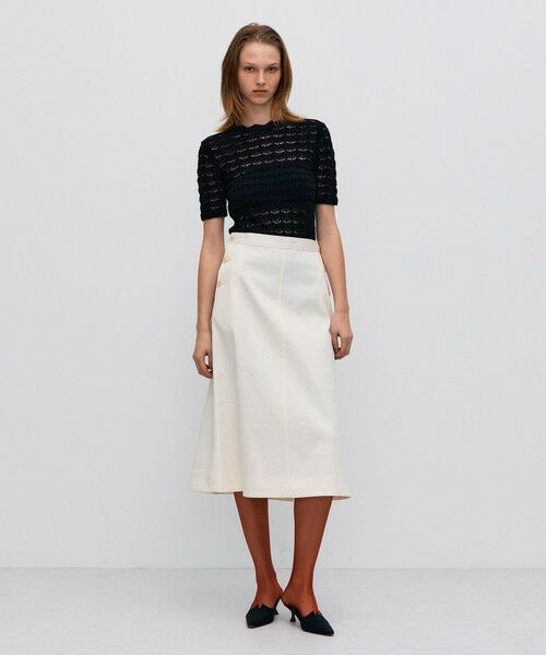 TOMORROWLAND / トゥモローランド ニット・セーター | パイルレース ハーフスリーブプルオーバー | 詳細1