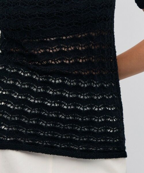TOMORROWLAND / トゥモローランド ニット・セーター | パイルレース ハーフスリーブプルオーバー | 詳細10