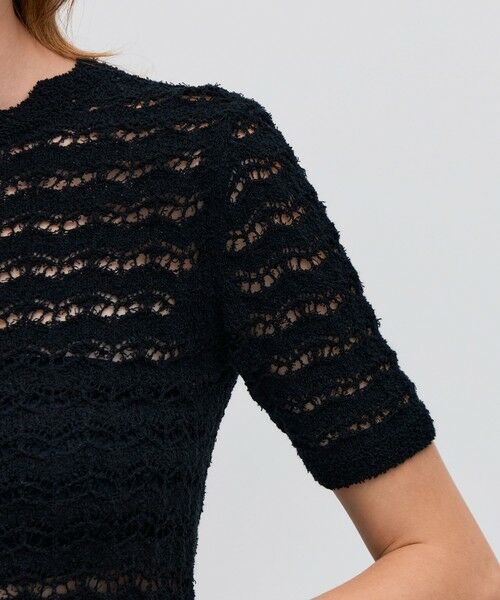 TOMORROWLAND / トゥモローランド ニット・セーター | パイルレース ハーフスリーブプルオーバー | 詳細9