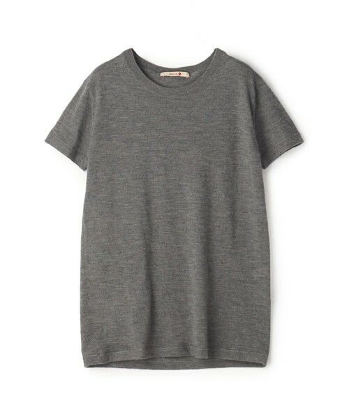 TOMORROWLAND/トゥモローランド カシミヤ ハーフスリーブプルオーバー 17 チャコールグレー S(9号)