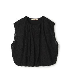 TOMORROWLAND / トゥモローランド カットソー（半袖以外） | ストレッチレース ギャザーノースリーブプルオーバー