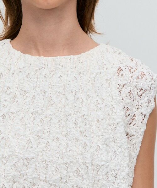 TOMORROWLAND / トゥモローランド カットソー（半袖以外） | ストレッチレース ギャザーノースリーブプルオーバー | 詳細7