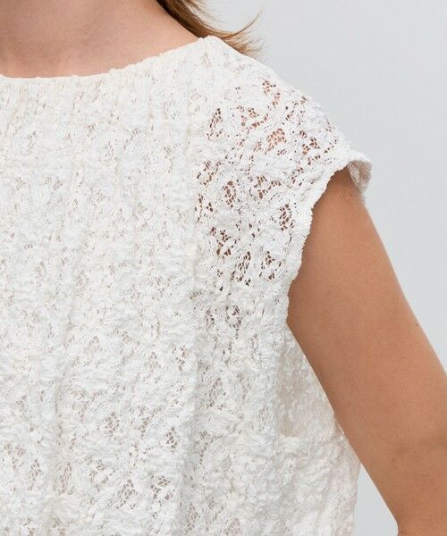 TOMORROWLAND / トゥモローランド カットソー（半袖以外） | ストレッチレース ギャザーノースリーブプルオーバー | 詳細9