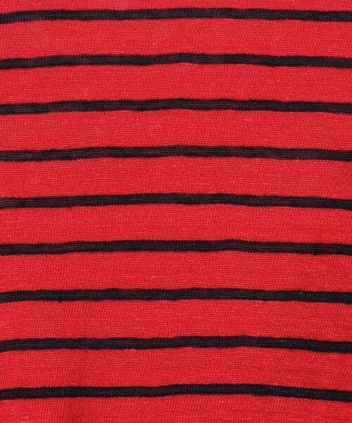 TOMORROWLAND / トゥモローランド Tシャツ | リネンボーダー ネックドレープTシャツ | 詳細10