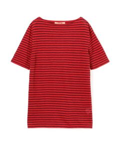 TOMORROWLAND / トゥモローランド Tシャツ | リネンボーダー ハーフスリーブTシャツ