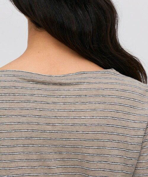 TOMORROWLAND / トゥモローランド Tシャツ | リネンボーダー ハーフスリーブTシャツ | 詳細6