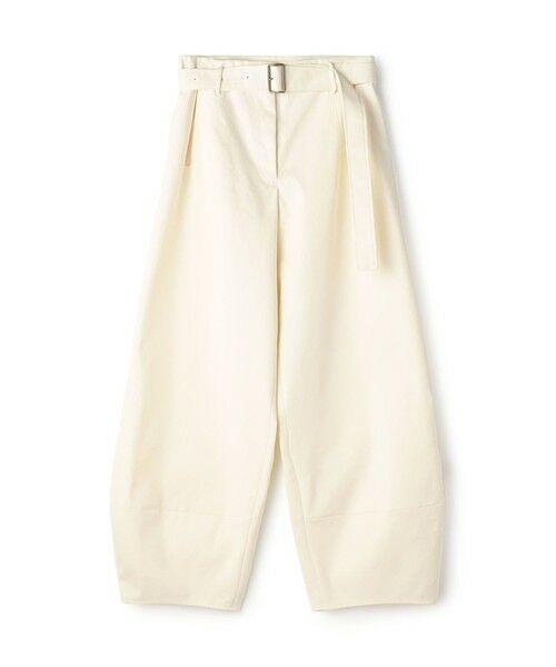 TOMORROWLAND / トゥモローランド その他パンツ | コットンポリエステルビンテージギャバジン ベルトワイドパンツ(11 ホワイト)