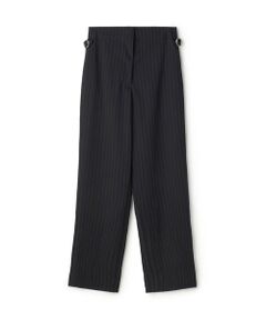 TOMORROWLAND / トゥモローランド その他パンツ | ストライプギャバ ハイウエストストレートパンツ