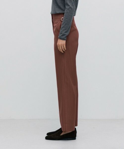 TOMORROWLAND / トゥモローランド その他パンツ | ストライプギャバ ハイウエストストレートパンツ | 詳細3