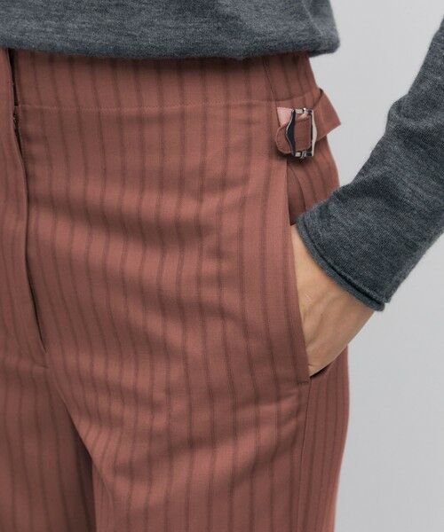 TOMORROWLAND / トゥモローランド その他パンツ | ストライプギャバ ハイウエストストレートパンツ | 詳細7