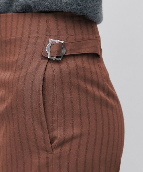 TOMORROWLAND / トゥモローランド その他パンツ | ストライプギャバ ハイウエストストレートパンツ | 詳細8