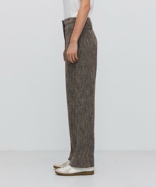 TOMORROWLAND / トゥモローランド その他パンツ | ライトツイード ハイウエストストレートパンツ | 詳細4