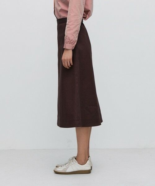 TOMORROWLAND / トゥモローランド ミニ・ひざ丈スカート | コットンポリエステルビンテージギャバジン トラペーズスカート | 詳細3