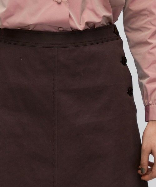 TOMORROWLAND / トゥモローランド ミニ・ひざ丈スカート | コットンポリエステルビンテージギャバジン トラペーズスカート | 詳細5