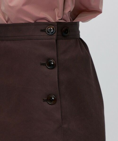 TOMORROWLAND / トゥモローランド ミニ・ひざ丈スカート | コットンポリエステルビンテージギャバジン トラペーズスカート | 詳細7