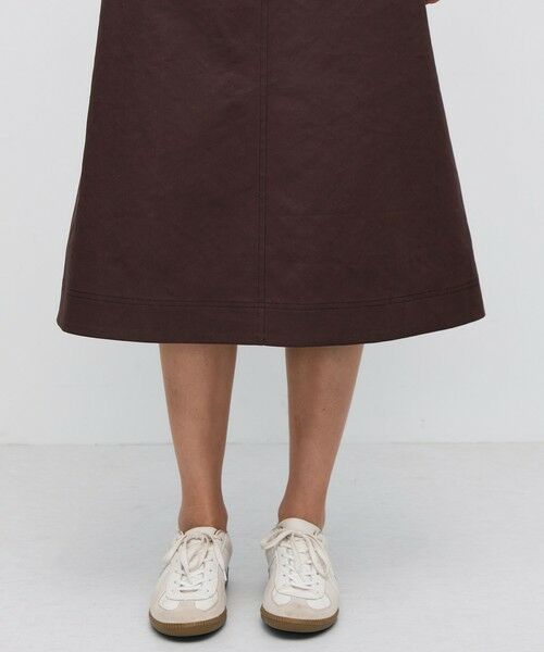 TOMORROWLAND / トゥモローランド ミニ・ひざ丈スカート | コットンポリエステルビンテージギャバジン トラペーズスカート | 詳細8