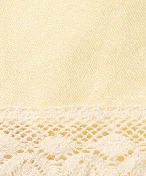 TOMORROWLAND / トゥモローランド ミニ・ひざ丈スカート | ナイロンリネンビンテージギャバジン レースコンビラップスカート | 詳細9