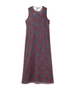 TOMORROWLAND / トゥモローランド ロング・マキシ丈ワンピース | コットンオーガンジープリント ロングワンピース