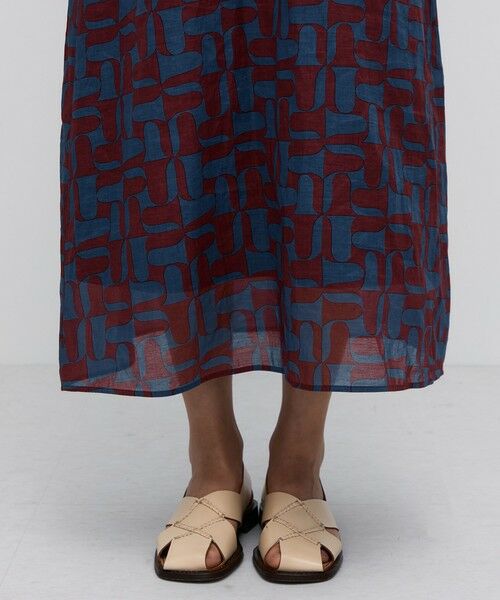 TOMORROWLAND / トゥモローランド ロング・マキシ丈ワンピース | コットンオーガンジープリント ロングワンピース | 詳細7