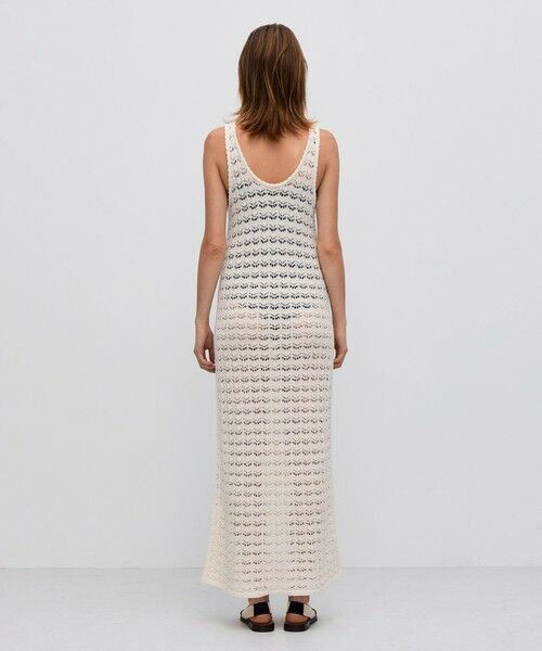 TOMORROWLAND / トゥモローランド ロング・マキシ丈ワンピース | パイルレース ノースリーブロングドレス | 詳細3