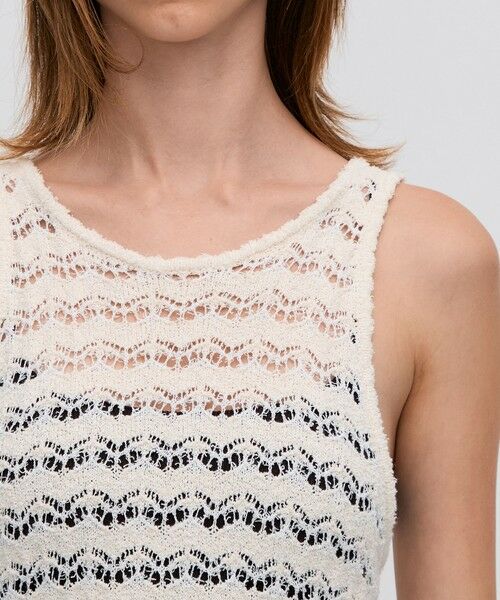 TOMORROWLAND / トゥモローランド ロング・マキシ丈ワンピース | パイルレース ノースリーブロングドレス | 詳細5