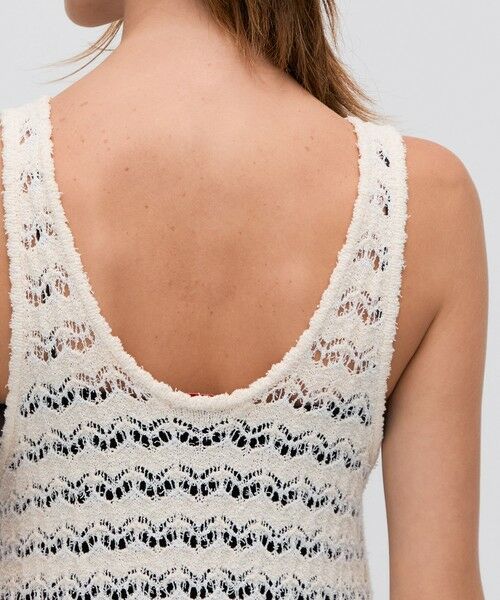 TOMORROWLAND / トゥモローランド ロング・マキシ丈ワンピース | パイルレース ノースリーブロングドレス | 詳細6