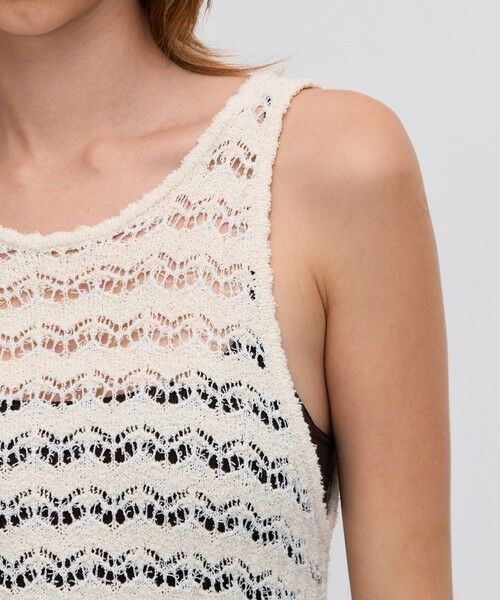 TOMORROWLAND / トゥモローランド ロング・マキシ丈ワンピース | パイルレース ノースリーブロングドレス | 詳細7