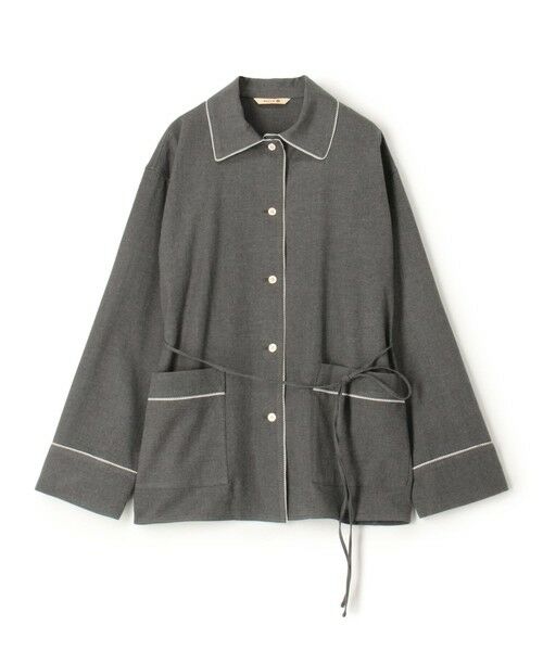 TOMORROWLAND/トゥモローランド ウールコットンフランネル パジャマシャツ 17 チャコールグレー 36(9号) TOMORROWLAND/トゥモローランド ウールコットンフランネル パジャマシャツ 17 チャコールグレー 36(9号)