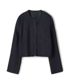 TOMORROWLAND / トゥモローランド ブルゾン | ゴートスエード ショートジップブルゾン