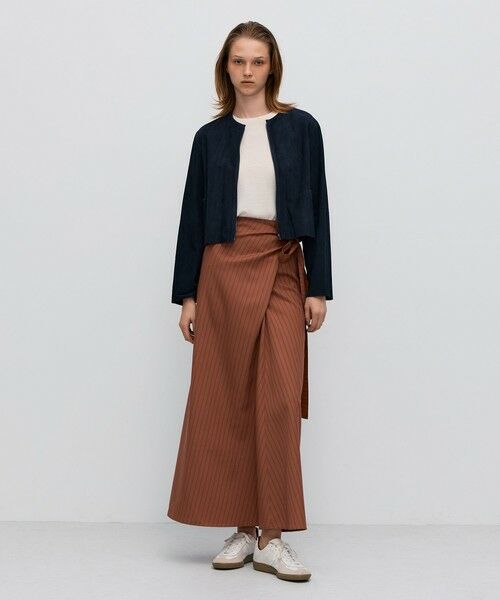 TOMORROWLAND / トゥモローランド ブルゾン | ゴートスエード ショートジップブルゾン | 詳細1