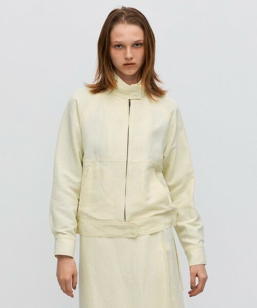 TOMORROWLAND / トゥモローランド ブルゾン | ナイロンリネンビンテージギャバジン ジップアップブルゾン | 詳細4