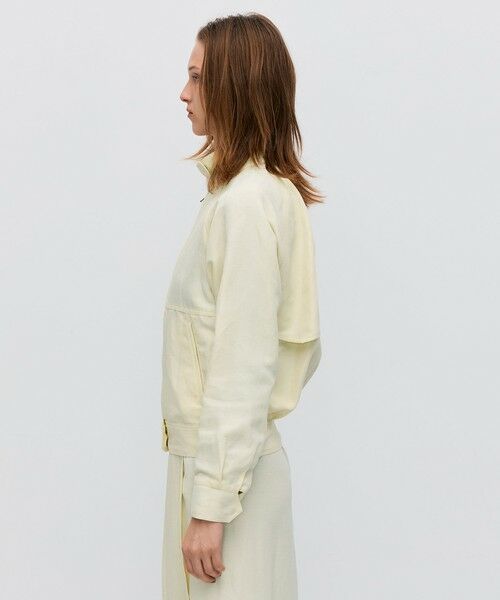 TOMORROWLAND / トゥモローランド ブルゾン | ナイロンリネンビンテージギャバジン ジップアップブルゾン | 詳細5