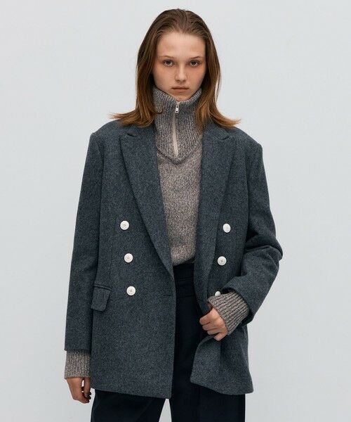 美品 トゥモローランド Tomorrowland チェスターコート ジャケット ウールビーバー チェスターコート | TOMORROWLAND (Men