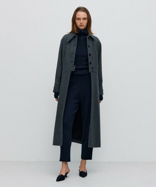TOMORROWLAND / トゥモローランド その他アウター | ウールメルトン ワンピースロングコート | 詳細1