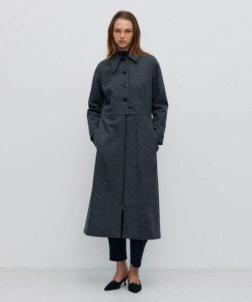 TOMORROWLAND / トゥモローランド その他アウター | ウールメルトン ワンピースロングコート | 詳細2