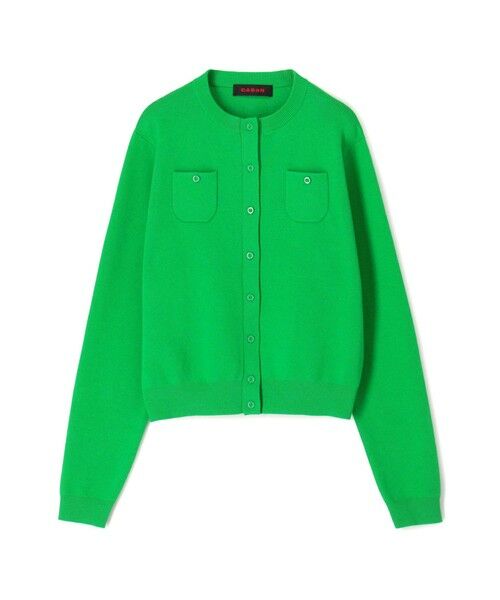TOMORROWLAND / トゥモローランド カーディガン・ボレロ | コットンカシミヤ クルーネックカーディガン（55 グリーン）