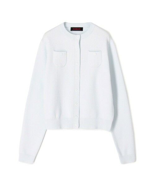 TOMORROWLAND / トゥモローランド カーディガン・ボレロ | コットンカシミヤ クルーネックカーディガン（61 ライトブルー）