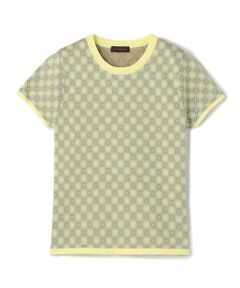 TOMORROWLAND / トゥモローランド ニット・セーター | コットンポリエステル チェックジャカード ショートスリーブプルオーバー