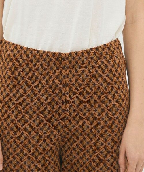 TOMORROWLAND / トゥモローランド ニット・セーター | コットンポリエステル チェックジャカード セミフレアニットパンツ | 詳細5