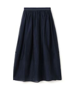 TOMORROWLAND / トゥモローランド ミニ・ひざ丈スカート | コットンシルクオーガンジー ロングスカート